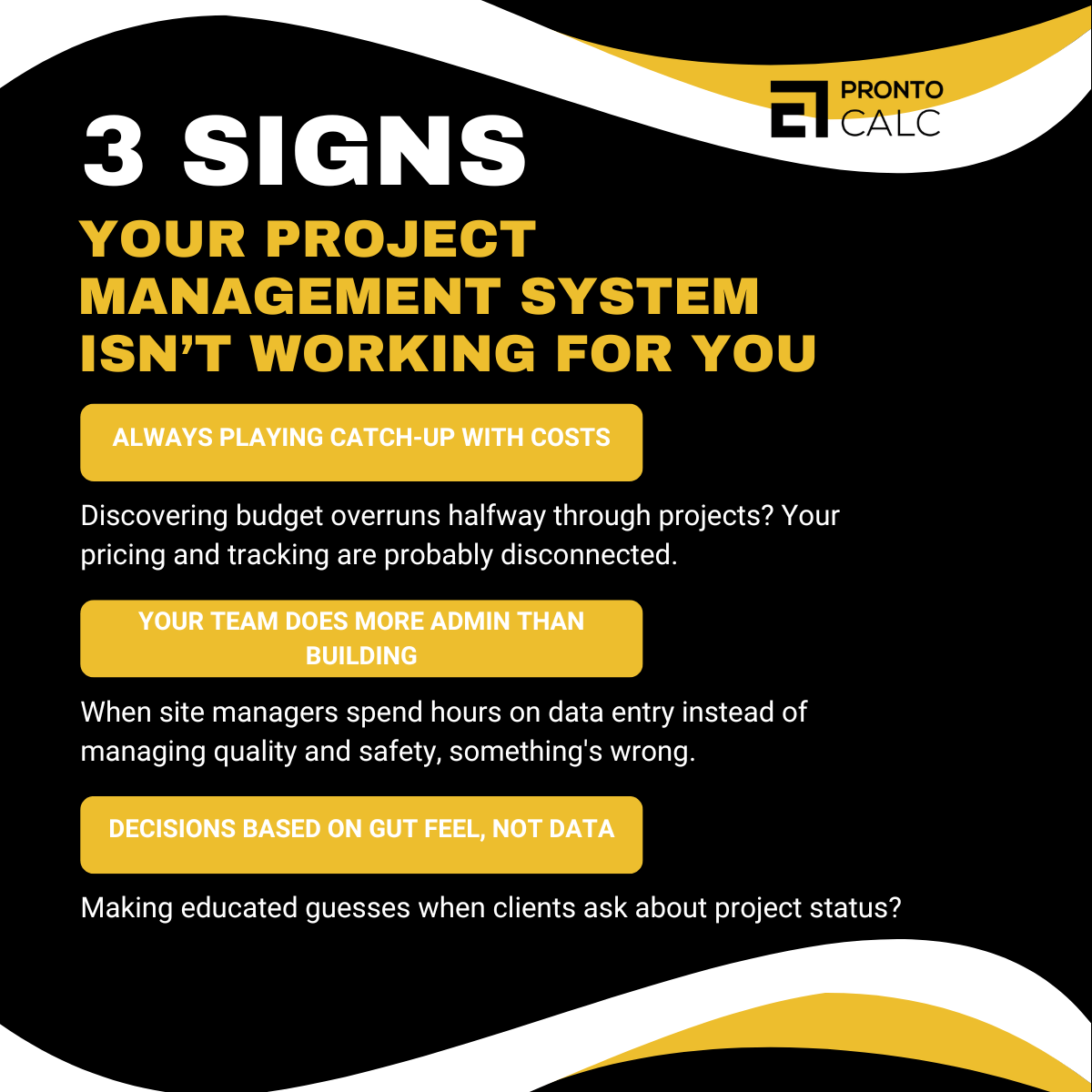 3 Signs Your Project Management System is Working Against You - Prontocalc